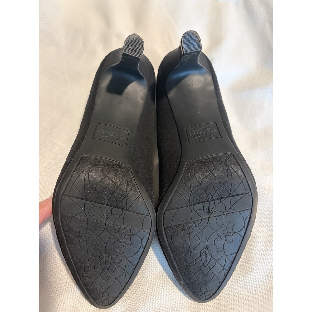 Abella True Comfort Galaxy Black Pumps Shoes~US 8M~ 3 " Heels Closed Toe Classic - Picture 7 of 10